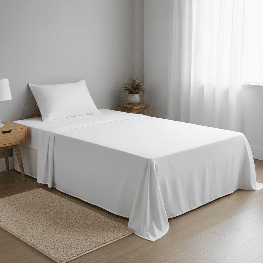 Cama Solteiro com lençóis Lençóis Bons Sonhos